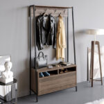 Modulix Alfa Coat Hanger and Shoe Cabinet