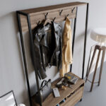 Modulix Alfa Coat Hanger and Shoe Cabinet