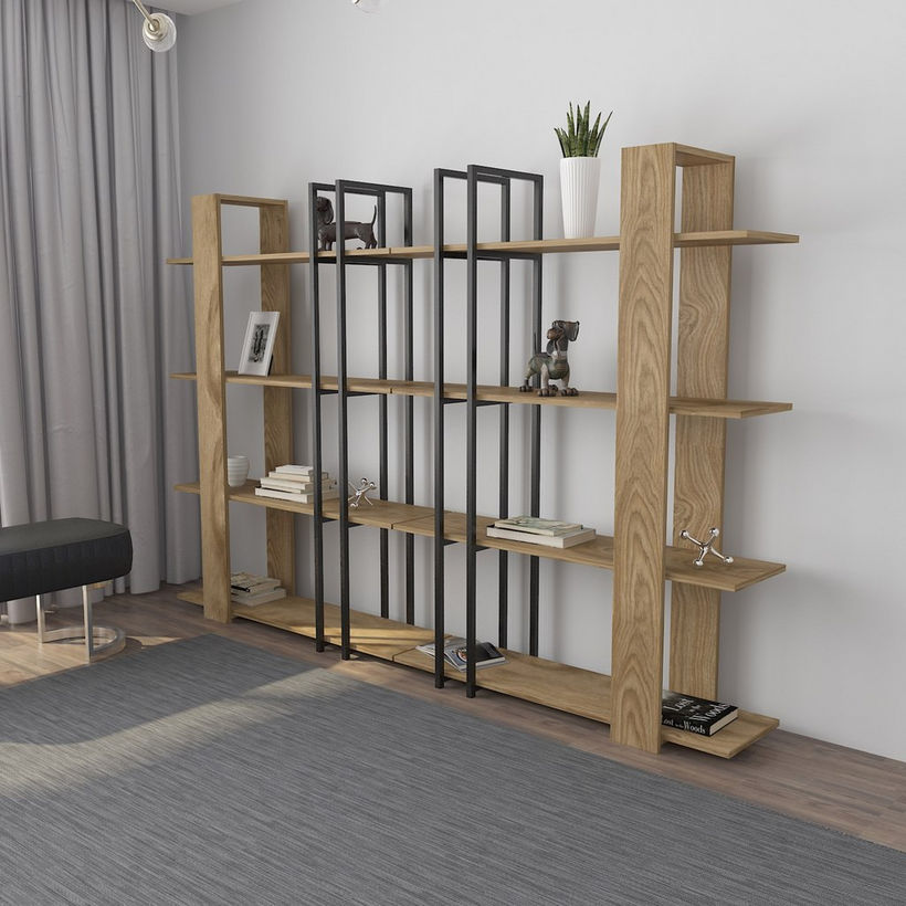 Modulix Alfa 4-Tier Bookcase Display Unit - Image 5