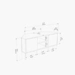 Modulix Ashby Corner TV Unit for TVs upto 32 inches