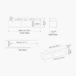 Modulix Mona 1.5 Meter TV Unit for TV's upto 65 inches