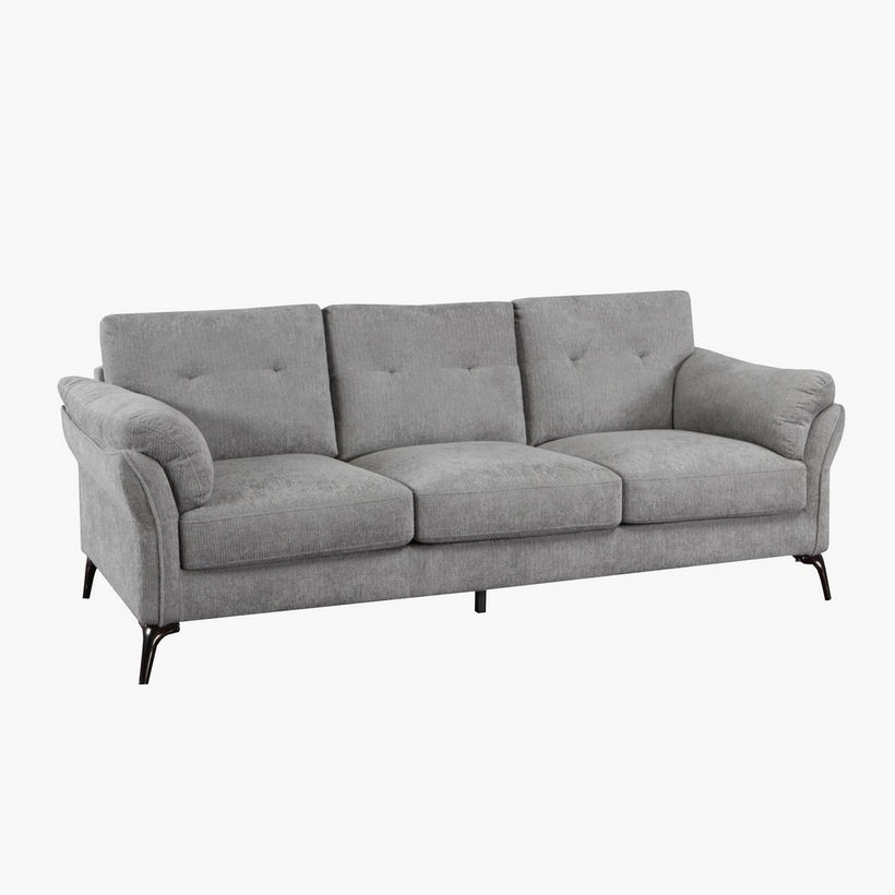 Elvis 3-Seater Fabric Sofa - Image 4