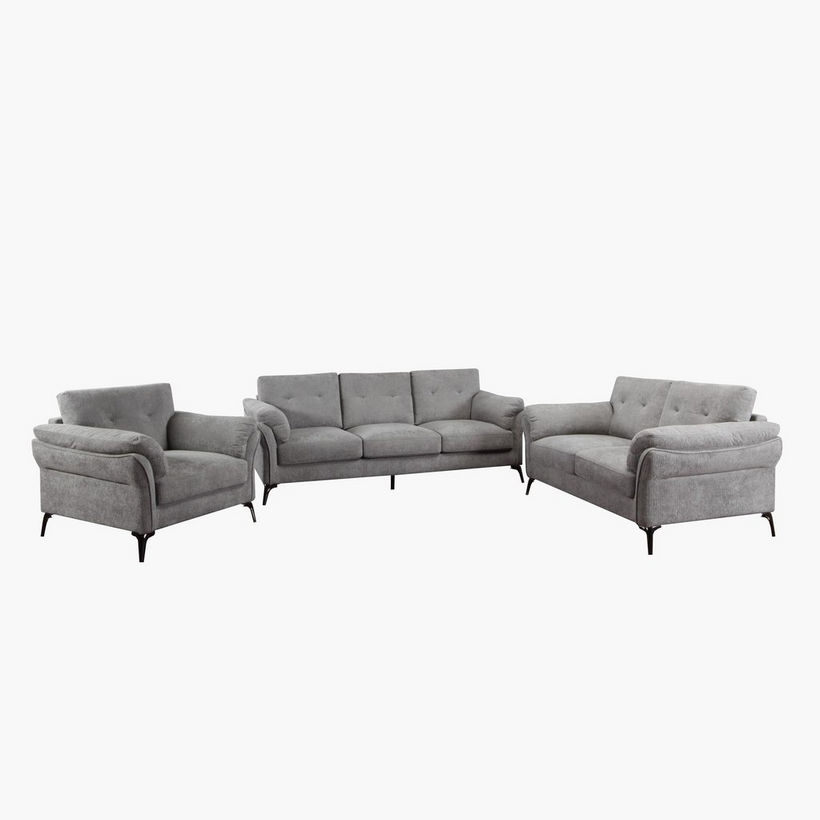 Elvis 3-Seater Fabric Sofa - Image 7