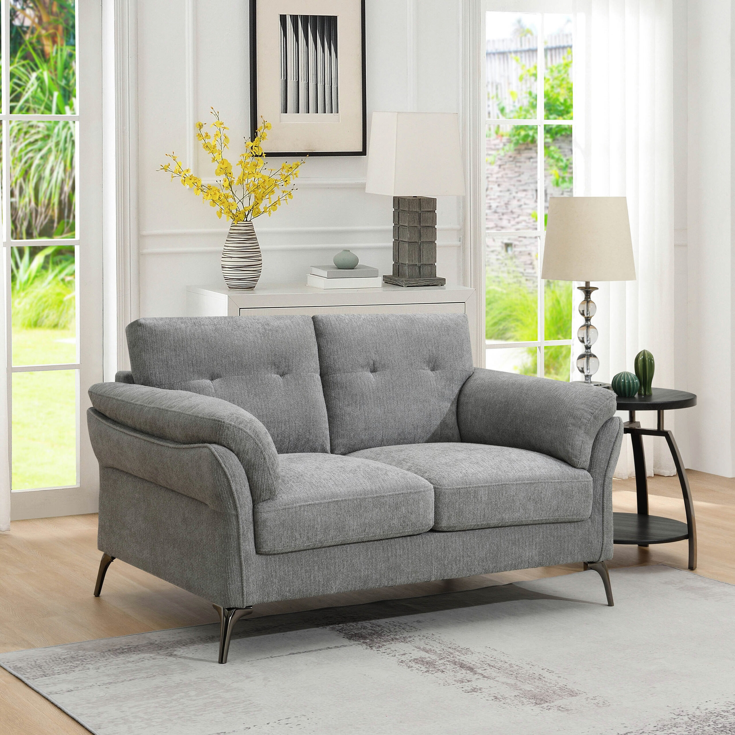 Elvis 2-Seater Fabric Sofa