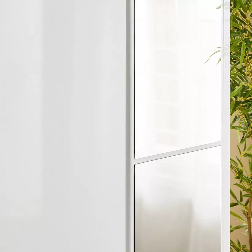 Artisan 2-Door Glossy Wardrobe with Drawer & Mirror - Image 8