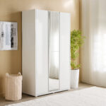 Artisan 3-Door Glossy Wardrobe with Drawer & Mirror