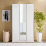 Artisan 3-Door Glossy Wardrobe with Drawer & Mirror