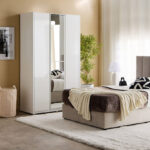 Artisan 3-Door Glossy Wardrobe with Drawer & Mirror