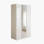 Artisan 3-Door Glossy Wardrobe with Drawer & Mirror