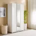 Artisan 3-Door Glossy Wardrobe with Drawer & Mirror