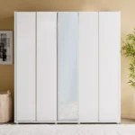 Artisan 5-Door Glossy Wardrobe with Mirror