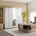 Artisan 5-Door Glossy Wardrobe with Mirror