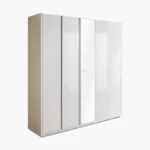 Artisan 5-Door Glossy Wardrobe with Mirror