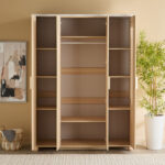 Island 4-Door Wardrobe with 2 Mirror