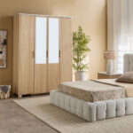 Island 4-Door Wardrobe with 2 Mirror