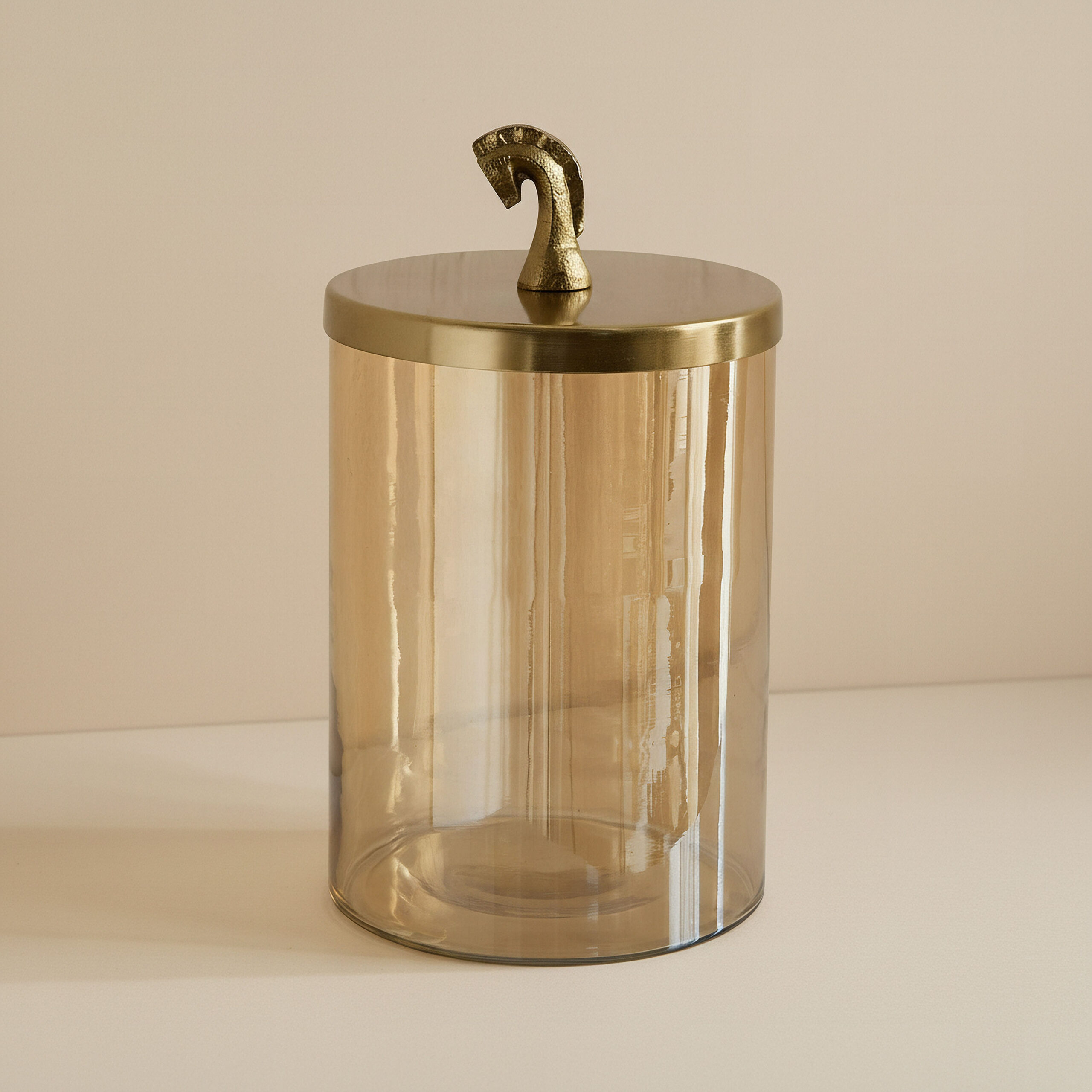 Astro Decor Jar with Horse Lid - 15x15x27 cm