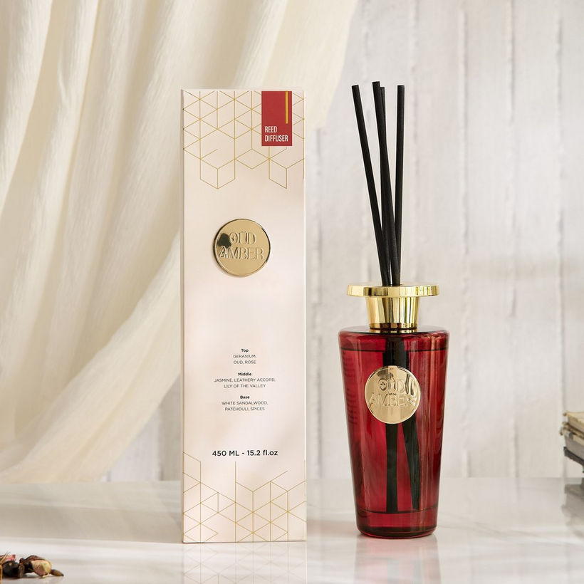 Evode Premium Collection Oud Amber Reed Diffuser - 450 ml - Image 6