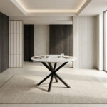 Welwick 4-Seater Round Sintered Stone Dining Table