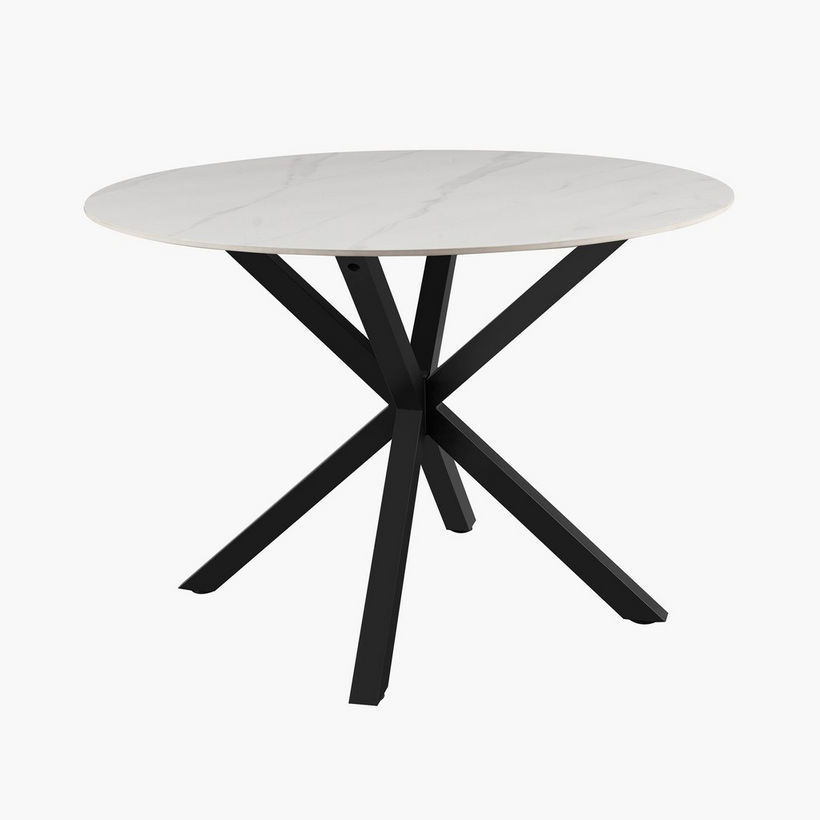 Welwick 4-Seater Round Sintered Stone Dining Table - Image 5
