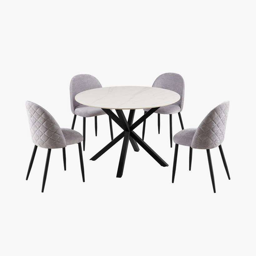 Welwick 4-Seater Round Sintered Stone Dining Table - Image 9
