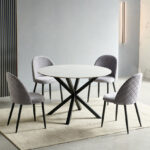 Welwick 4-Seater Round Sintered Stone Dining Table