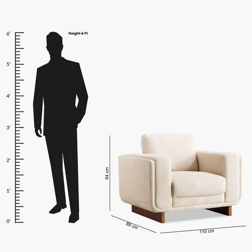 Haven Fabric Armchair Sofa - Image 12