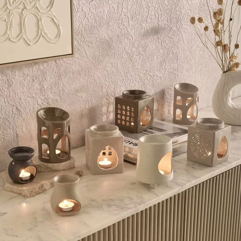 Zest Abiah Ceramic Oil Burner - 8.7x8.7x11.5 cm - Image 5