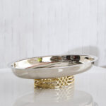 Aniq Stainless Steel Decorative Bowl - 32x26x8 cm