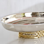 Aniq Stainless Steel Decorative Bowl - 32x26x8 cm