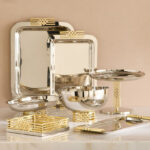 Aniq Stainless Steel Decorative Bowl - 32x26x8 cm