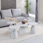 Hampshire 5-Piece Sintered Stone Top Coffee Table Set