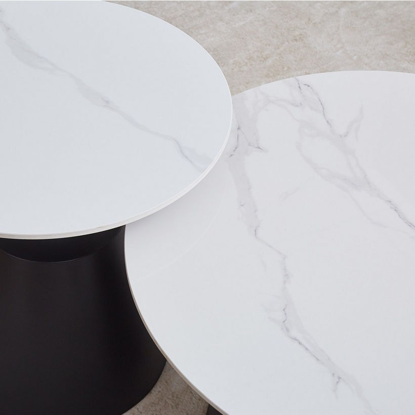 Movo Bethany Sintered Stone Coffee Table - Set of 5 - Image 3