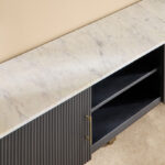 Cavon Fabio Portola 1.6 Metre Solid Wood TV Unit with Genuine Marble Top for TVs up to 70 inches