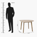 Scandi 3-Seater Dining Table