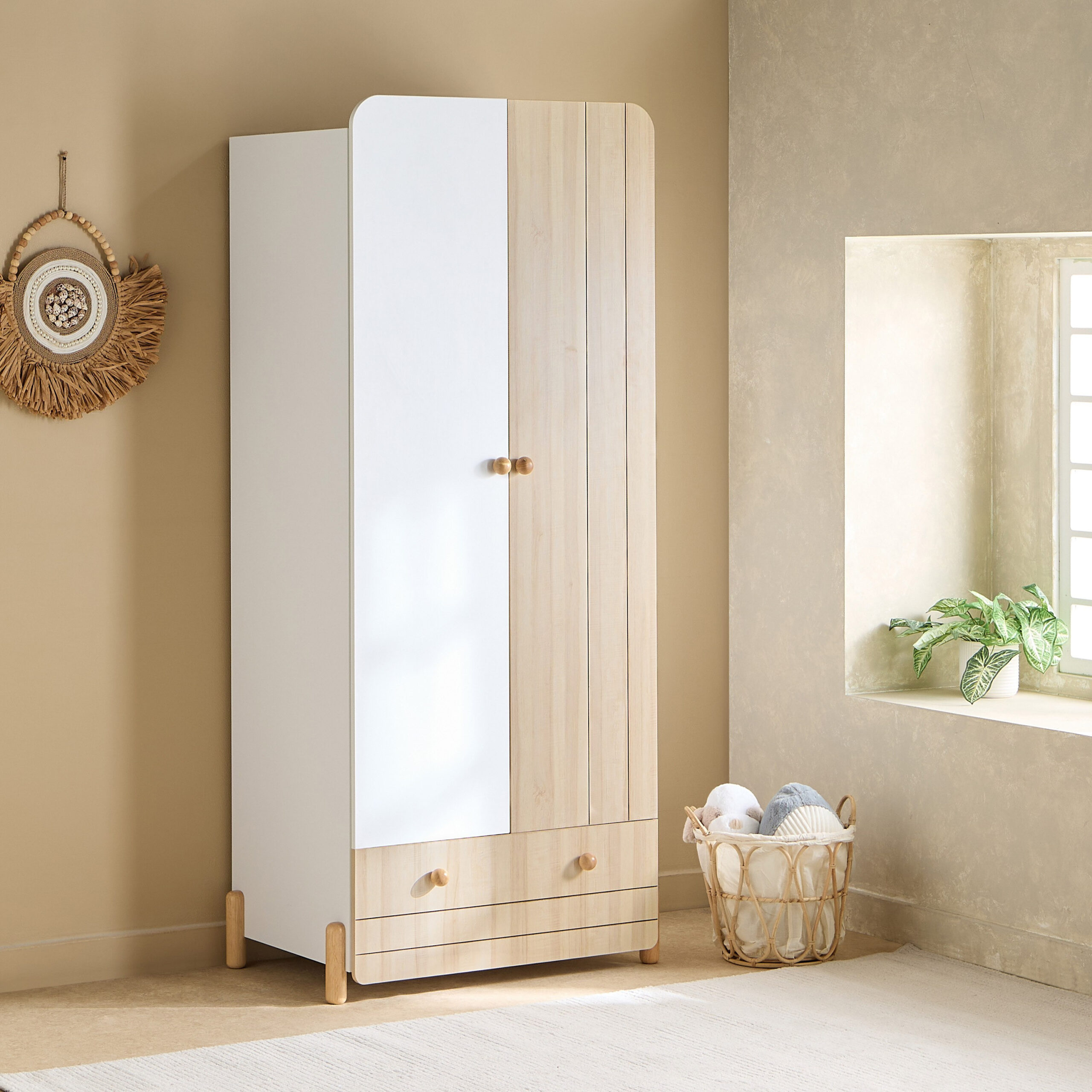 Flair 2-Door Wardrobe with Drawer