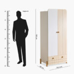 Flair 2-Door Wardrobe with Drawer