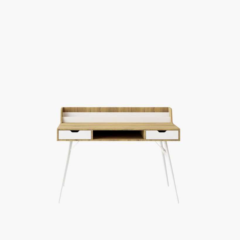 Movo Jade 2-Drawer Study Desk with Book Holder - Image 4