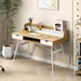 Movo Jade 2-Drawer Study Desk with Book Holder - Image 12