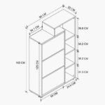 Modulix Fargo 3-Door 16-Pair Shoe Cabinet