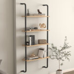 Modulix Fargo Jude 4-Tier Wall Mounted Bookshelf