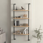 Modulix Fargo Jude 4-Tier Wall Mounted Bookshelf