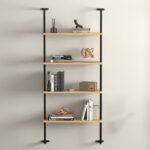 Modulix Fargo Jude 4-Tier Wall Mounted Bookshelf
