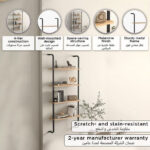 Modulix Fargo Jude 4-Tier Wall Mounted Bookshelf