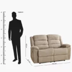 Zenobia 2-Seater Fabric Recliner