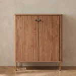 Keira 16-Pair Shoe Cabinet with 2 Doors