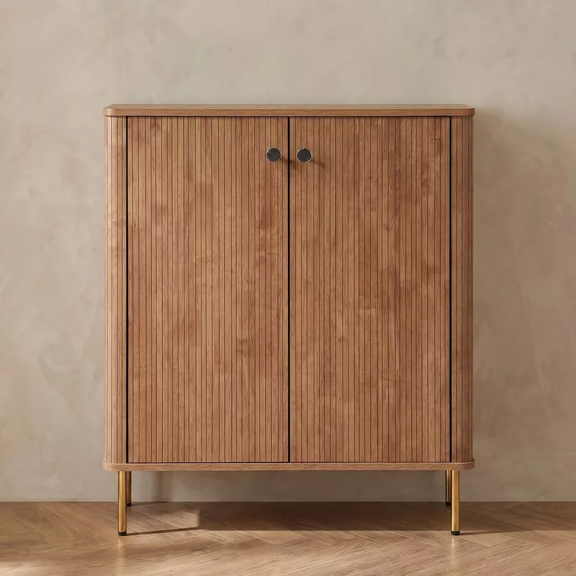 Keira 16-Pair Shoe Cabinet with 2 Doors - Image 3