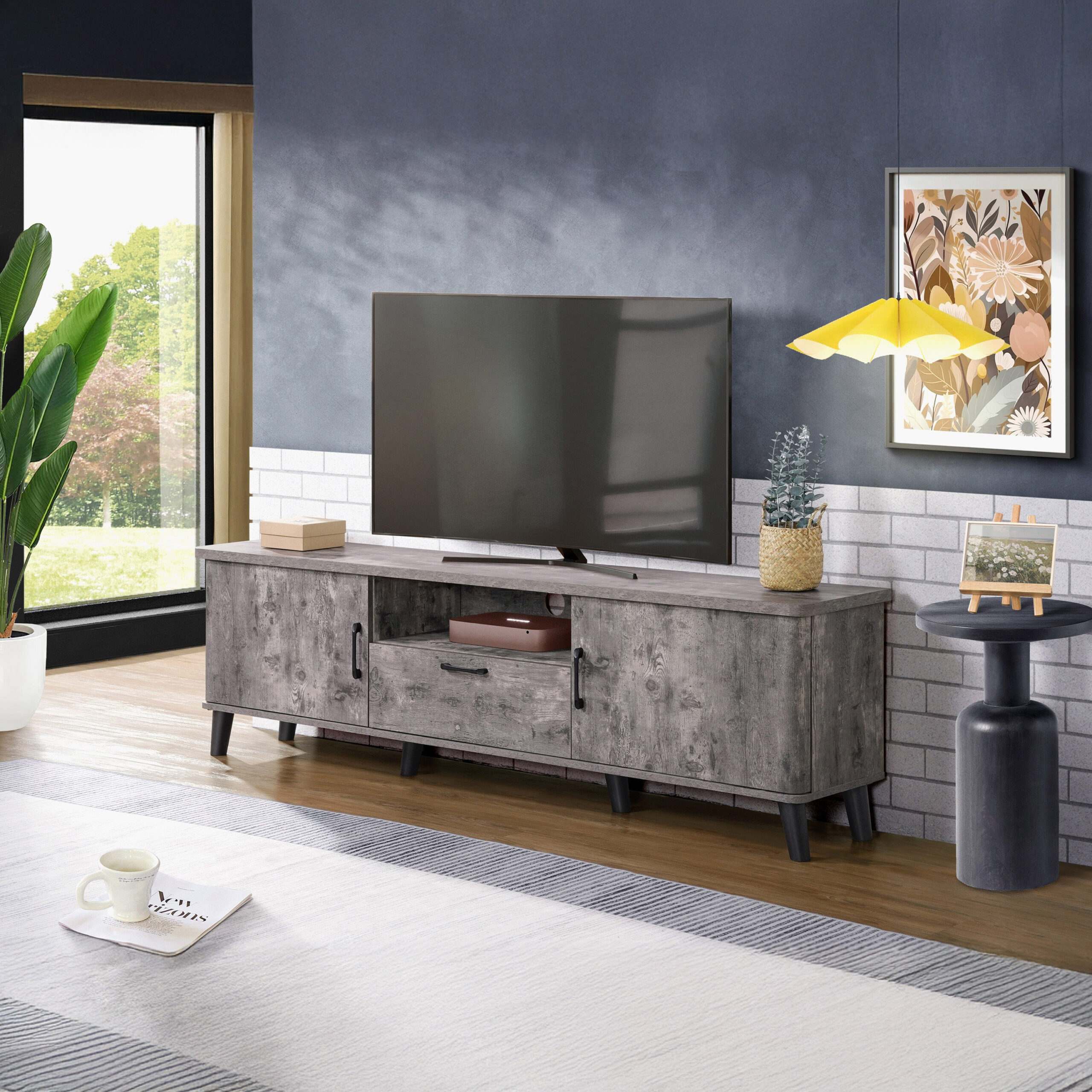 Monza 1.8 Metre Large TV Unit for TVs up to 75 inches