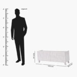 Xenia 1.2 Metre Small TV Unit for TVs up to 50 inches