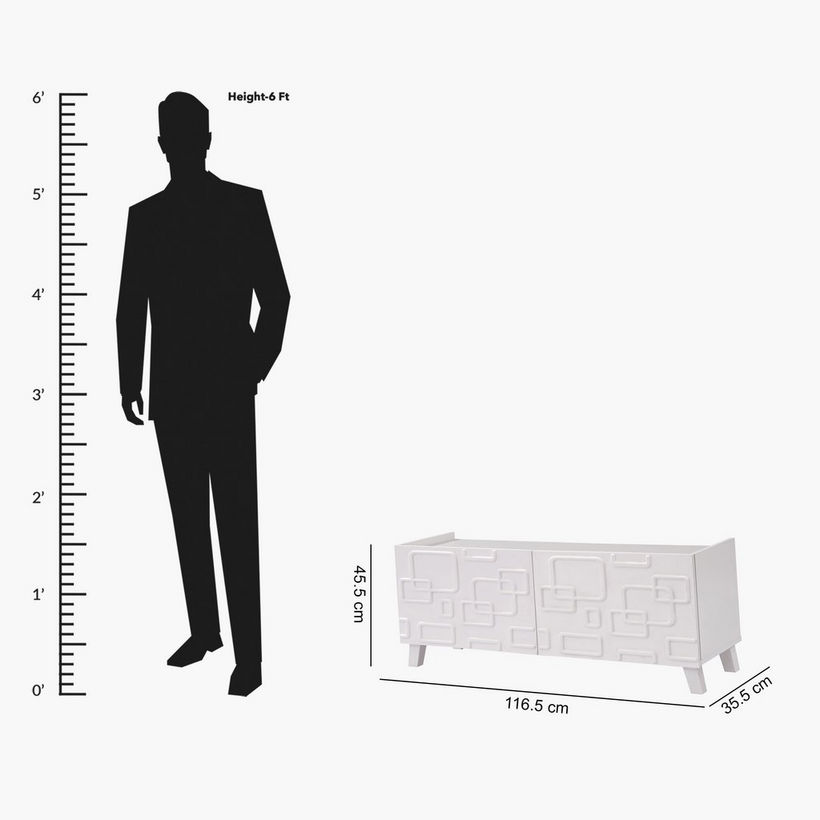 Xenia 1.2 Metre Small TV Unit for TVs up to 50 inches - Image 2