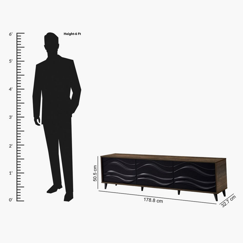 Tudor 1.8 Metre Large TV Unit for TVs up to 75 inches - Image 2